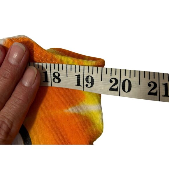 Vintage Tide Racing Team Tank Top M Orange Tie-Dye 100% Cotton Made In USA - Picture 6 of 11